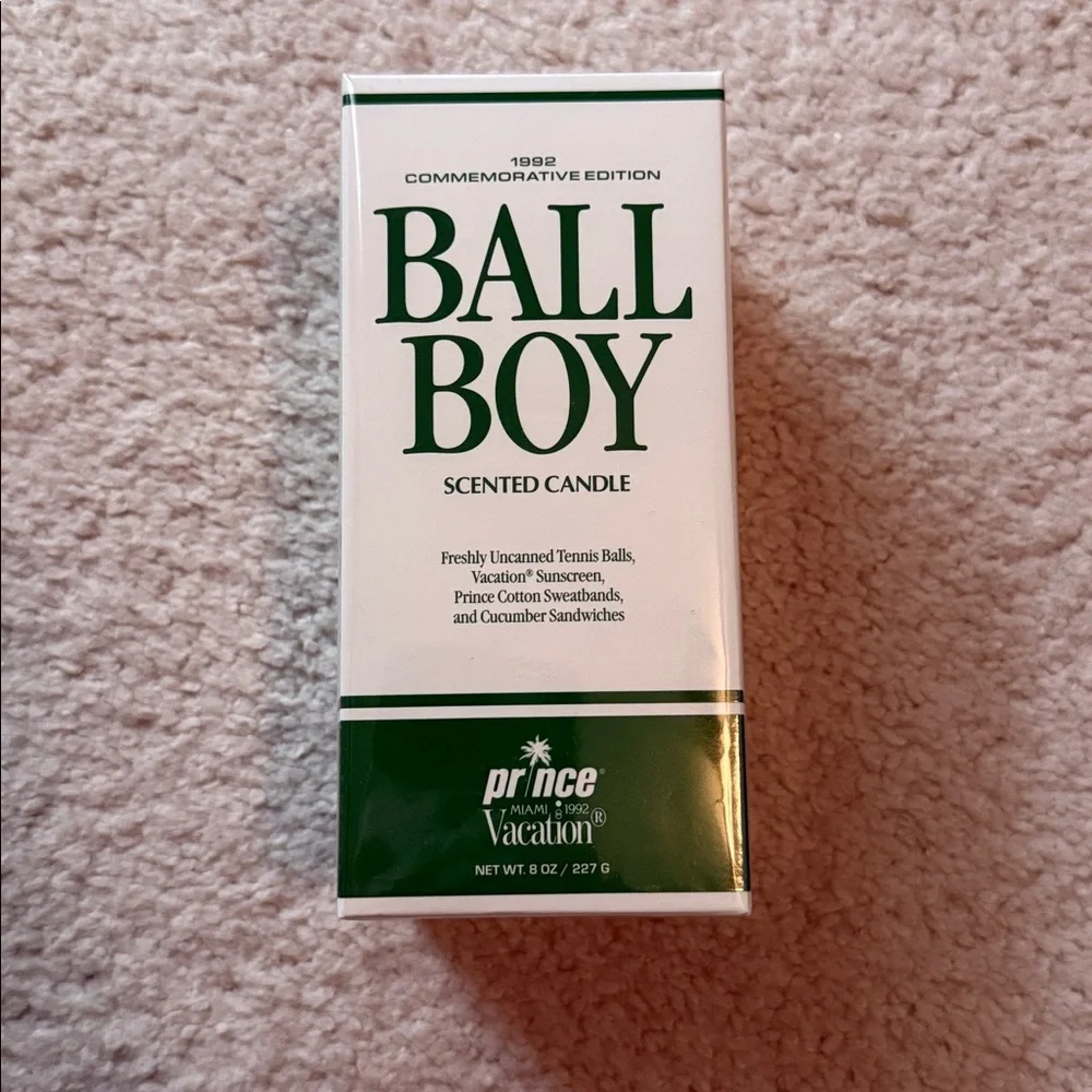 Prince/Vacation - Ball Boy Scented Candle - 1992 Commemorative Edition